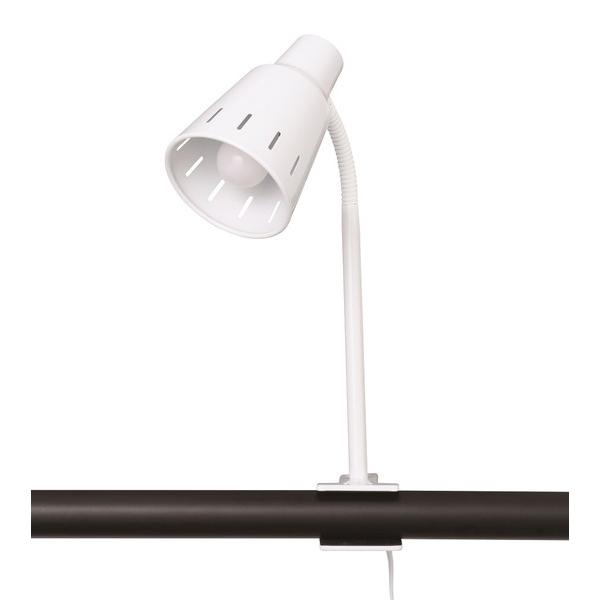 東京メタル クリップライト ホワイト 60W相当LED電球(電球色)付   YH10WC ［LED ...