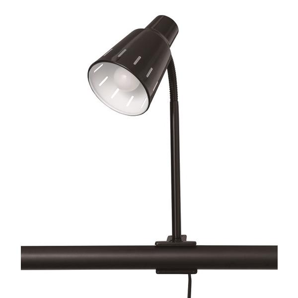 東京メタル クリップライト ブラック 60W相当LED電球(電球色)付   YH10BC ［LED ...