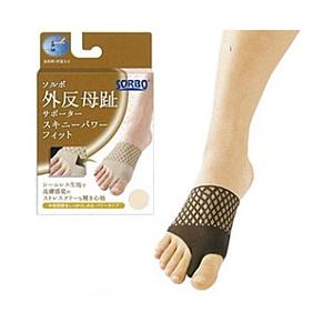 三進興産 ソルボ外反母趾サポータースキニーパワーフィットブラウン S 左