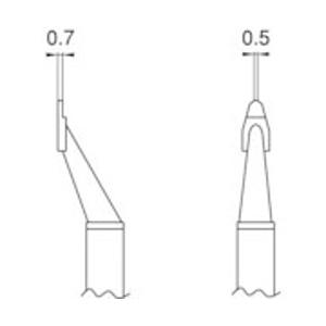 白光 T8-1002 白光 こて先 CHIP 0.5C型2本入り