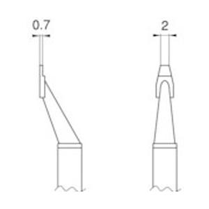白光 T8-1004 白光 こて先 CHIP 2L型2本入り