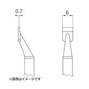 白光 T8-1007 白光 こて先 SOP 10L型2本入り