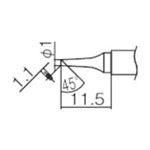 白光 T12-BCF1 白光 こて先 1BC型 面のみ