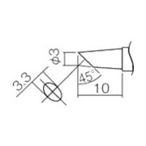 白光 T12-BCF3Z 白光 こて先 3BC型(Z) 面のみ
