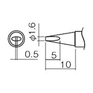 白光 T12-D16Z 白光 こて先 1.6D型(Z)