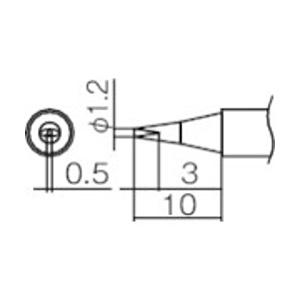 白光 T12-D12 白光 こて先 1.2D型