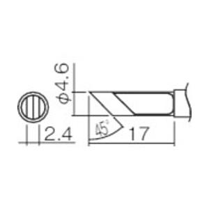 白光 T12-KFZ 白光 こて先 KF型(Z)