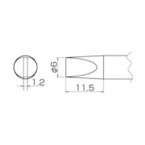 白光 こて先　6D型　T20D6
