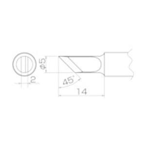 白光 こて先　K型　T20K