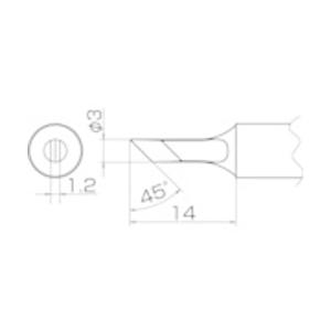 白光 こて先　KU型　T20KU