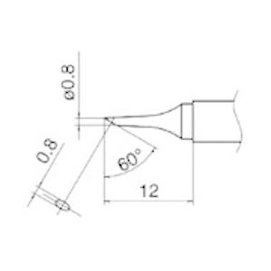白光 白光　こて先　０．８Ｃ型