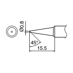 白光 こて先　0.8C型　T18C08