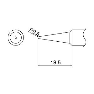 白光 こて先　B型　T19B