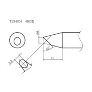 白光 白光　こて先／4BC型　T33-BC4