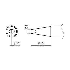 白光 白光　こて先　１Ｄ型   T35-03D1