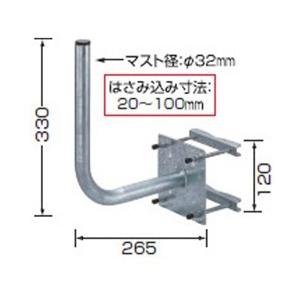 日本アンテナ アンテナ取付金具 BK-32ZR｜y-sofmap