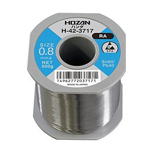 ホーザン ＨＯＺＡＮ　ハンダ（Ｓｎ６０％）０．８ｍｍφ・５００ｇ   H-42-3717