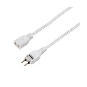 ヤザワ 耐トラ付電源タップ （2ピン式・1個口・10m・ホワイト） Y021010WH