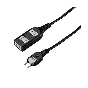 ヤザワ 耐トラ付タップ 3個口 5m ブラック Y02S305BK