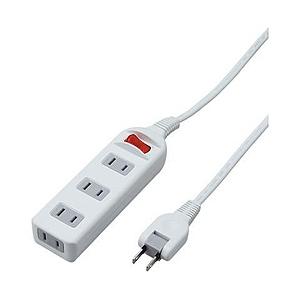 ヤザワ ［電源タップ］耐トラシャッター集中スイッチ付4個口1m 【864】