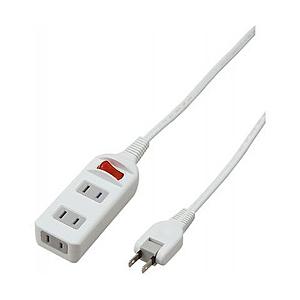 ヤザワ 耐トラシャッター集中スイッチ付3個口5m　Y02S315WH