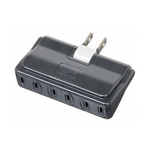 ヤザワ 耐トラ付アンダータップ 3個口 黒 Y02U300BK 【864】