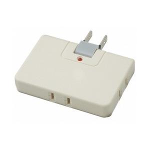 ヤザワ 雷サージ付コーナータップ （2ピン式・3個口・ホワイト） Y02CK300WH