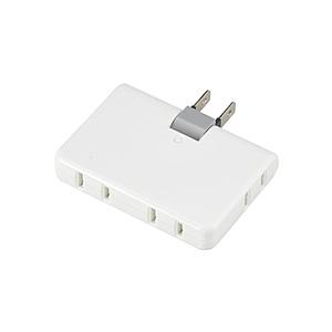 ヤザワ 4個口コーナータップ ホワイト Y02C400WH
