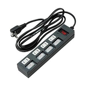 ヤザワ 節電タップ   YZBKS452B ［2.0m /4個口 /スイッチ付き（一括・個別混合）］...