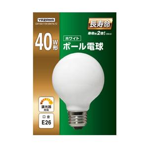 ヤザワ ボール電球40w形ホワイト 長寿命 F70 Gw100 110v38w70lyz 口金e26 E26 電球色 1個 40w相当 ボール電球形 ソフマップ Yahoo 店 通販 Yahoo ショッピング