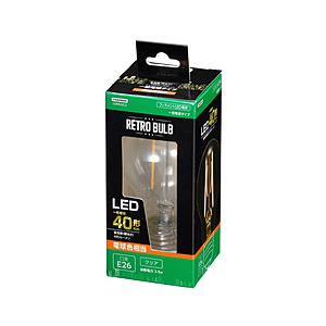 ヤザワ フィラメントLED電球 40形 E26　LDA4LGC2    ［E26 /一般電球形 /4...