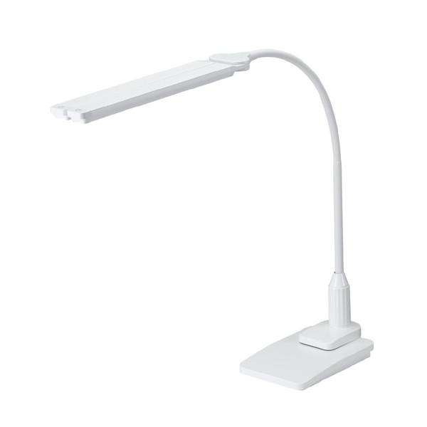 ヤザワ LED2灯クランプスタンドライト調光機能付き　SDCCL13D01WH　ホワイト    ［L...