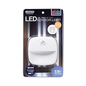 ヤザワ 人感明暗ナイトライト  ホワイト NBSML63WH ［白色 /乾電池式］