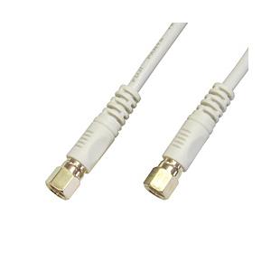 フジパーツ 4K8K衛星放送対応 3mアンテナケーブル白（F型接栓-F型接栓） FBT-530-48...