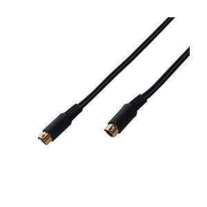 フジパーツ 2m S端子ケーブル 映像ケーブル S端子プラグ(オス) - S端子プラグ(オス)   ...