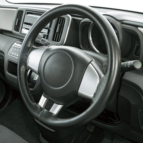 BONFORM 6721-01BK　フィックスレザー(編込み)　ハンドルカバー　Sサイズ(ハンドル直...