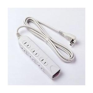 ロアス シャッター付タップ （2ピン式 6個口・2m）　TAP-N031-20 [振込不可]