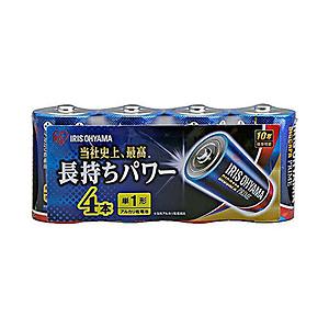 アイリスオーヤマ 【単1形】4本 アルカリ乾電池 「BIG CAPA PRIME」 LR20BP/4...