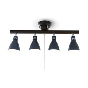 アイリスオーヤマ 4灯シーリングライト ストレートタイプ CL-4E26SW-A ネイビー [振込不...