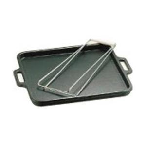中部コーポレーション トキワ鉄オイル焼角型（専用ハンドル付） 25×25cm ＜QOI02001＞