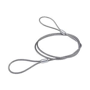 ニッサチェイン ニッサチェイン　ステンレスカットワイヤー　アルミカシメ　２．０Ｘ５２０ｍｍ　（１本＝...