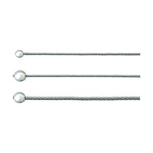 ニッサチェイン ニッサチェイン　ステンカットワイヤー　１．０×１５００ｍｍ　片ボール付   Y-50...