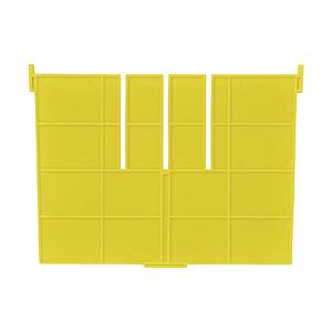 DICプラスチック F型コンテナF-17用短手用仕切板　外寸：243×183　黄　F17S