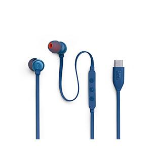 JBL(ジェービーエル) イヤホン カナル型 USB Type-C  ブルー JBLT310CBLU...