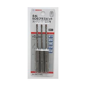 BOSCH SDSプラスビットS4　4.3mm　3本入り　S40431103