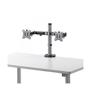 SANWA SUPPLY(サンワサプライ) モニターアーム [2画面 /〜32インチ] 水平  グレ...