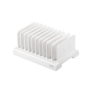 SANWA SUPPLY(サンワサプライ) タブレットPC / スマホスタンド [10台収納・仕切幅...