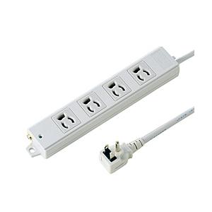 SANWA SUPPLY(サンワサプライ) 工事物件タップ（3P抜け止め・L型プラグ・4個口・5m）...