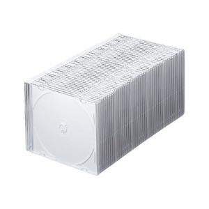 SANWA SUPPLY(サンワサプライ) Blu-ray・DVD・CDケース（スリムタイプ・50枚セット・マットホワイト） FCD-PU50MWN [振込不可]