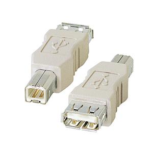 SANWA SUPPLY(サンワサプライ) ［USB-Aメス ⇔ USB-Bオス］変換アダプタ　ホワ...